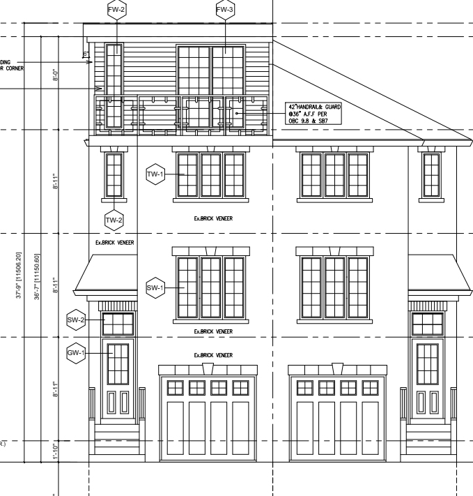Four-storey addition with dual home office suites